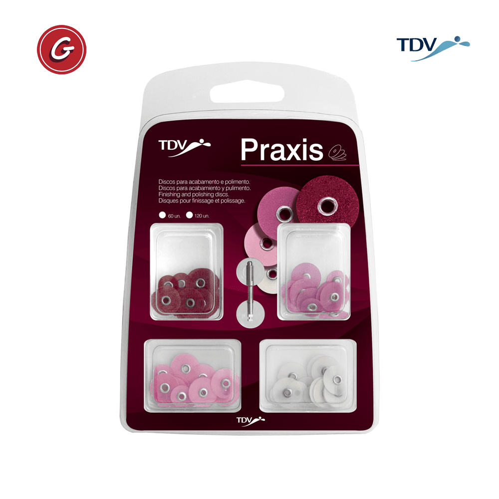 TDV PRAXIS 60 DISCOS SURT+MANDRIL 3002