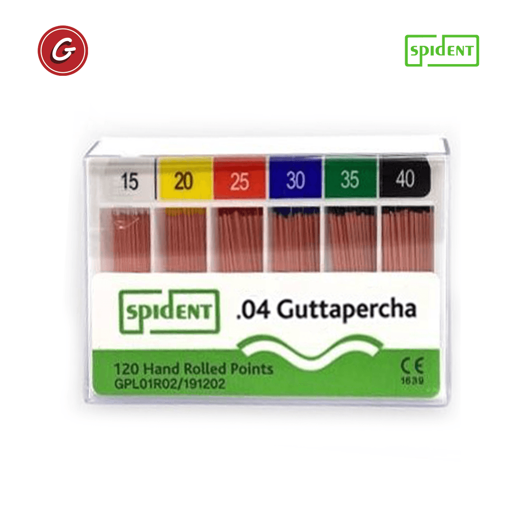 SPIDENT CONOS DE GUTTAPERCHA ISO .04#15~#40