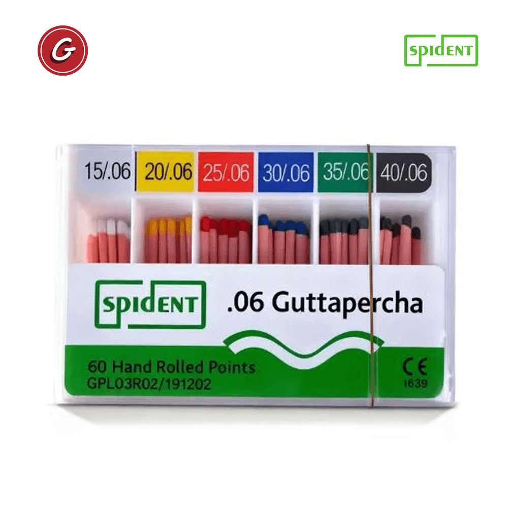 SPIDENT CONOS DE GUTTAPERCHA ISO .06#15~#40