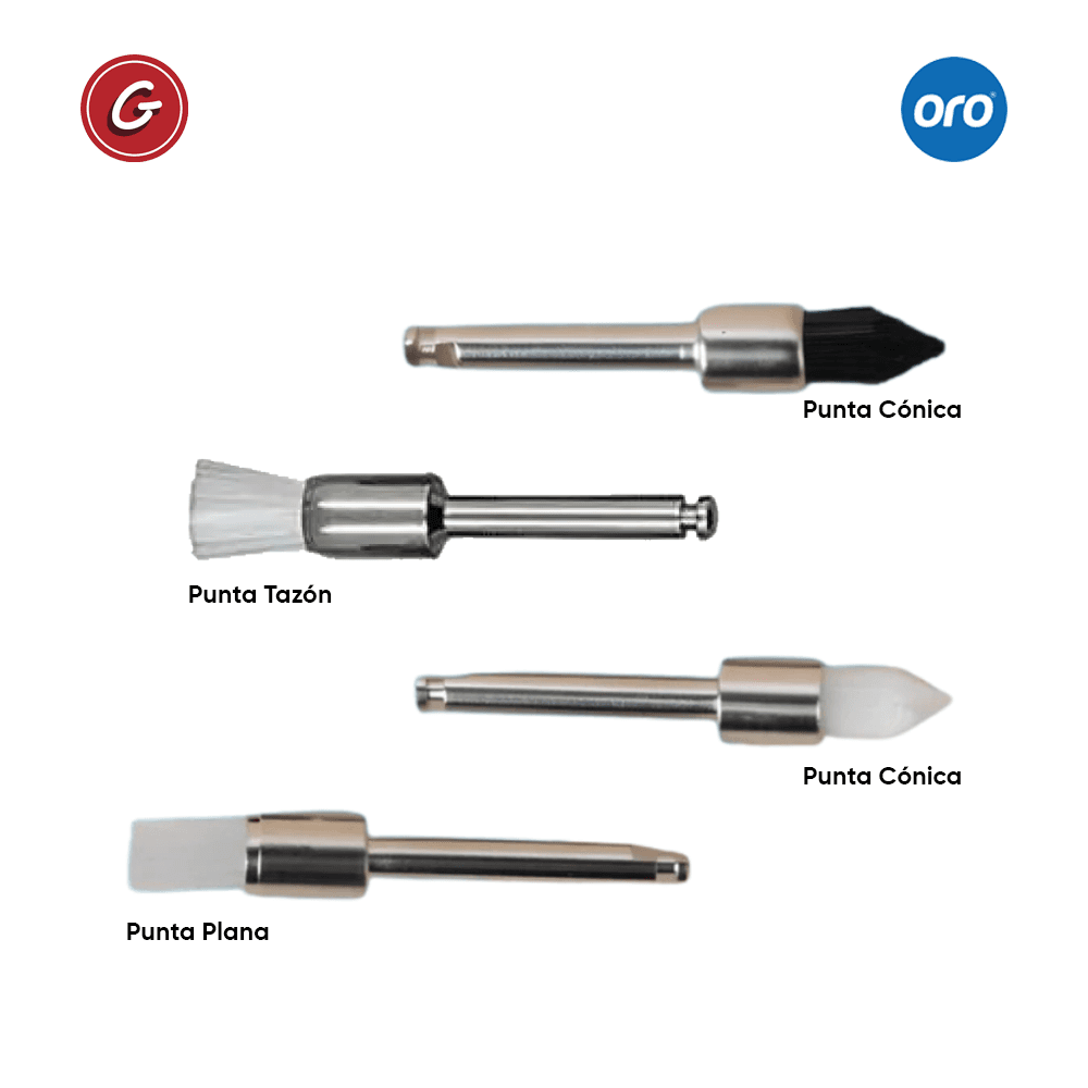 ORO CEPILLO PROFILAXIS CONICO BLANCO OPB-340 / RPB-340