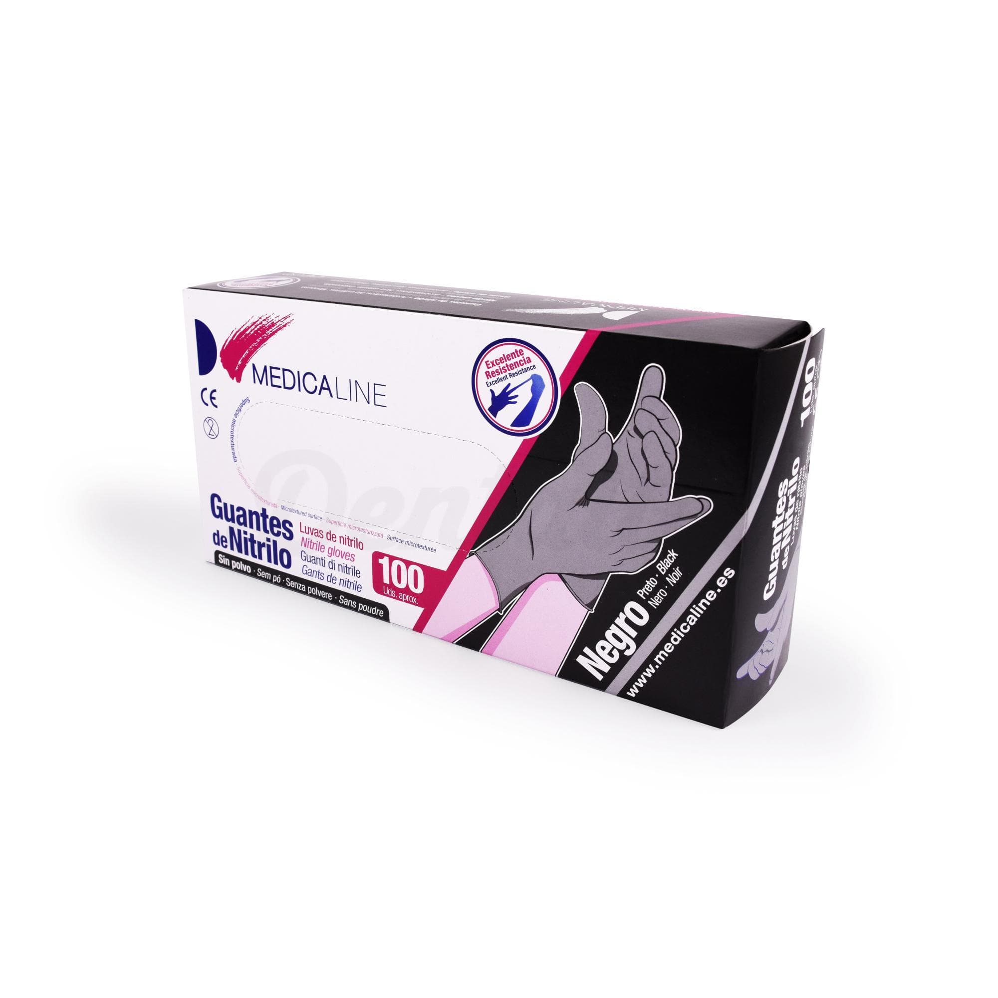 SUPERMAX GUANTES NITRILE NEGRO X CAJA X-SMALL